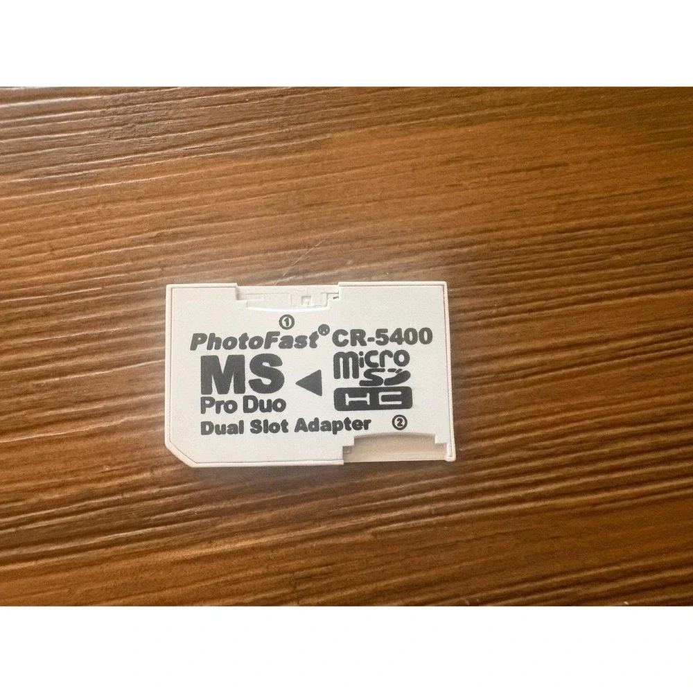 For Sony PSP MicroSDHC to Memory Stick MS Pro Duo Card Adapter, Double TF slot